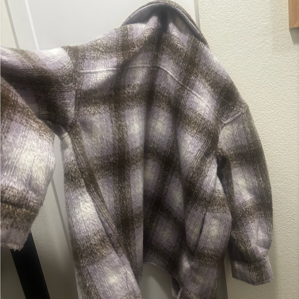 bagatelle purple & cream Plaid Jacket - Picture 3 of 3